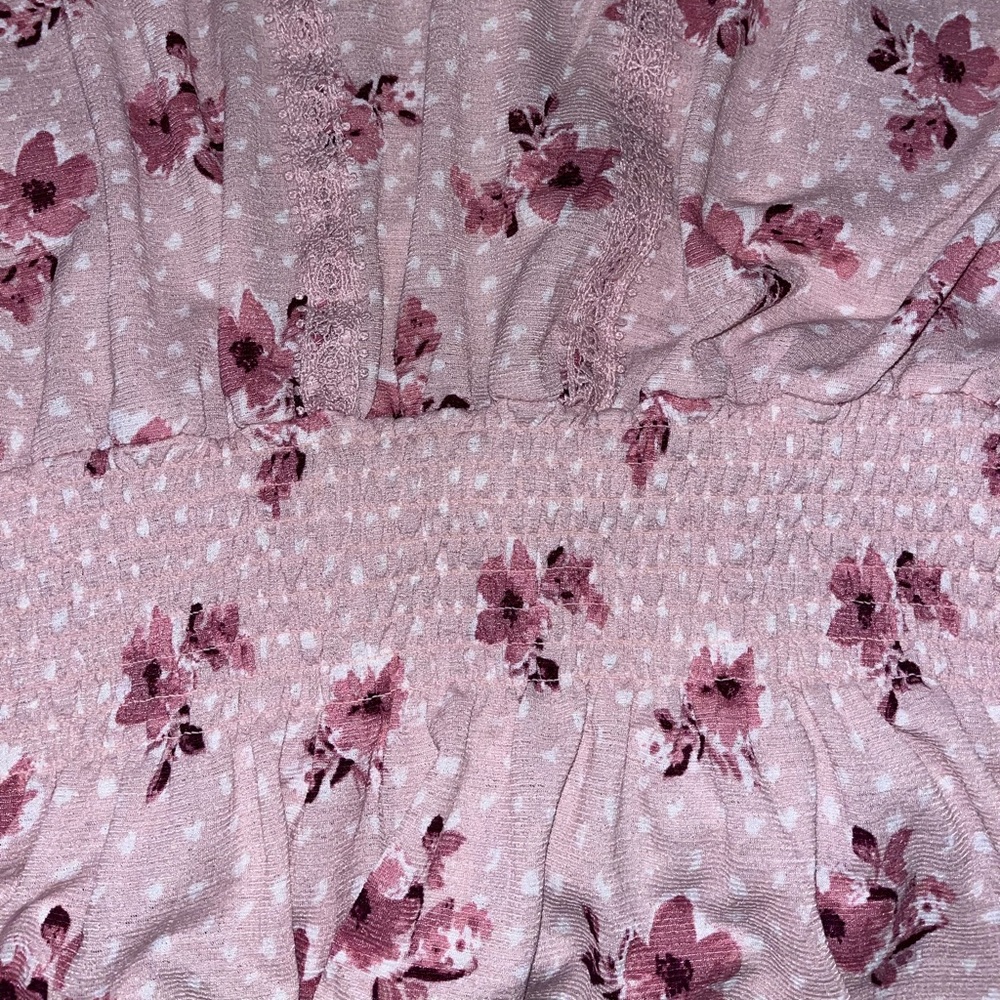 Love & Joy brand Pink floral top - Picture 3 of 3